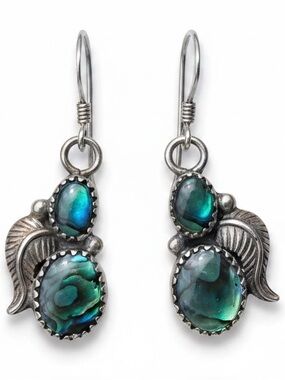 Vintage 925 Silver Turquoise Earrings